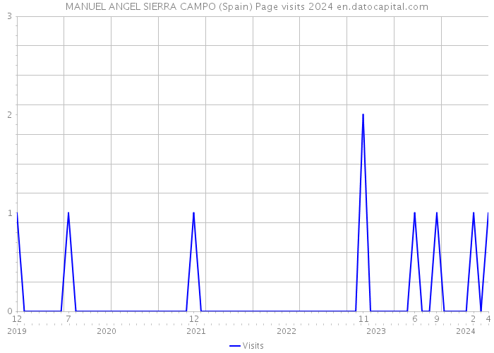 MANUEL ANGEL SIERRA CAMPO (Spain) Page visits 2024 