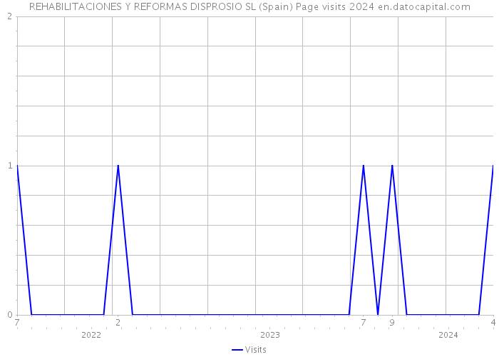 REHABILITACIONES Y REFORMAS DISPROSIO SL (Spain) Page visits 2024 