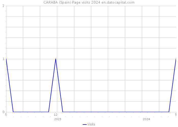 CARABA (Spain) Page visits 2024 