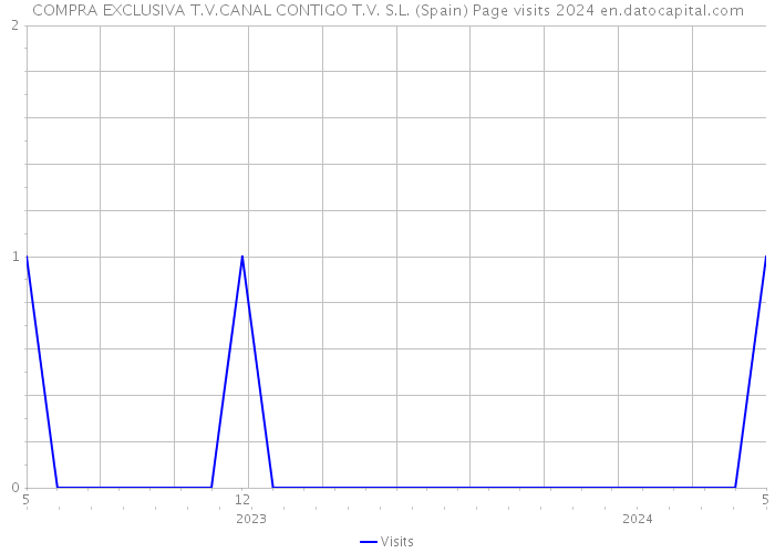 COMPRA EXCLUSIVA T.V.CANAL CONTIGO T.V. S.L. (Spain) Page visits 2024 