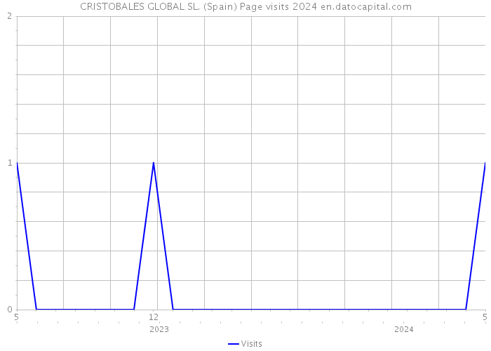 CRISTOBALES GLOBAL SL. (Spain) Page visits 2024 