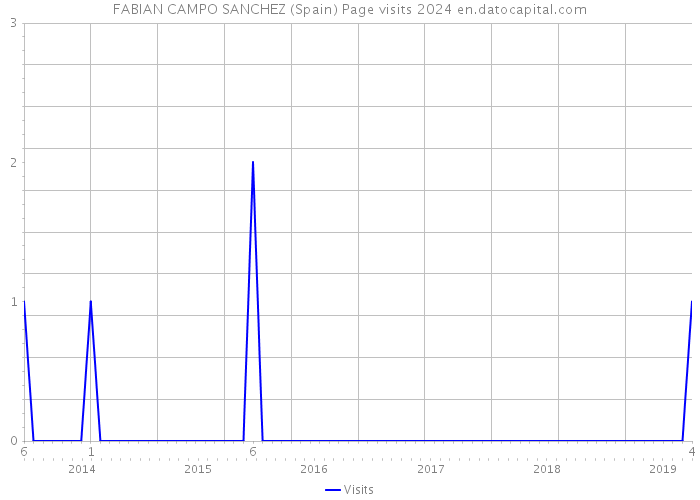 FABIAN CAMPO SANCHEZ (Spain) Page visits 2024 