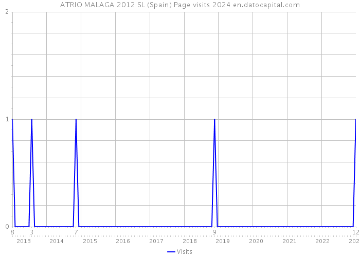 ATRIO MALAGA 2012 SL (Spain) Page visits 2024 