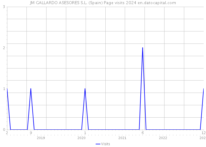 JM GALLARDO ASESORES S.L. (Spain) Page visits 2024 