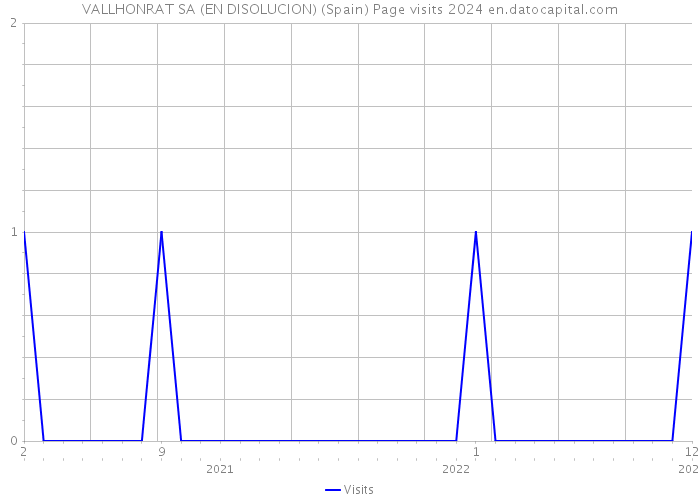 VALLHONRAT SA (EN DISOLUCION) (Spain) Page visits 2024 