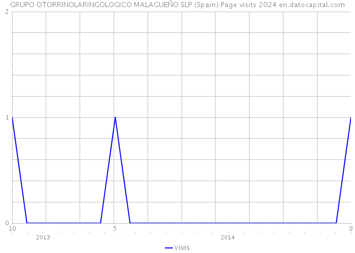 GRUPO OTORRINOLARINGOLOGICO MALAGUEÑO SLP (Spain) Page visits 2024 