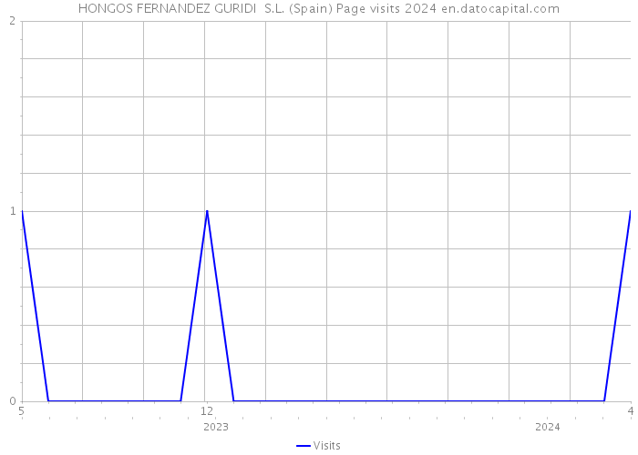 HONGOS FERNANDEZ GURIDI S.L. (Spain) Page visits 2024 