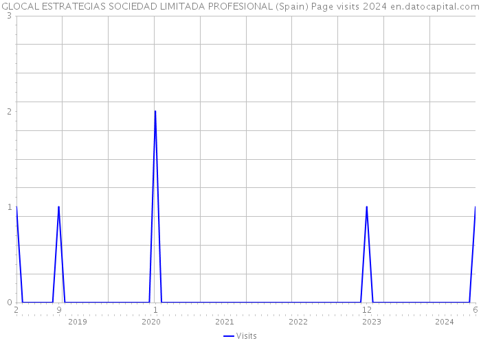 GLOCAL ESTRATEGIAS SOCIEDAD LIMITADA PROFESIONAL (Spain) Page visits 2024 