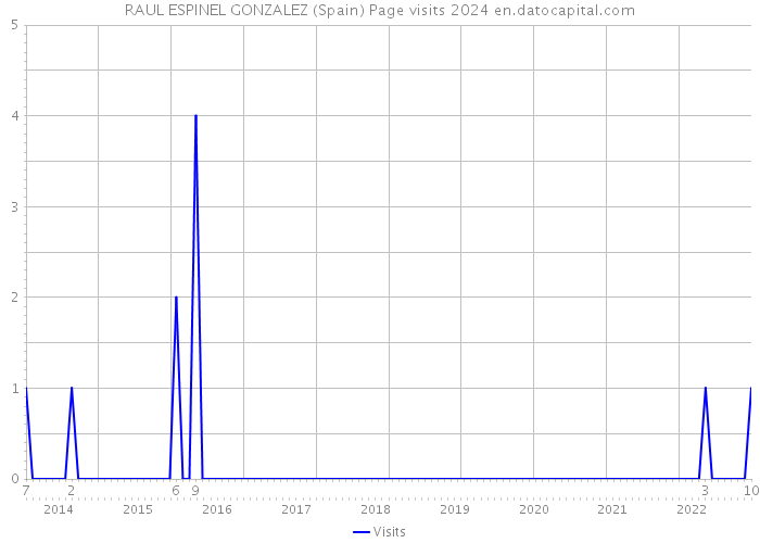 RAUL ESPINEL GONZALEZ (Spain) Page visits 2024 