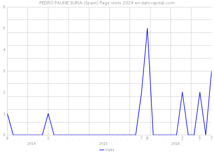 PEDRO PAUNE SURIA (Spain) Page visits 2024 