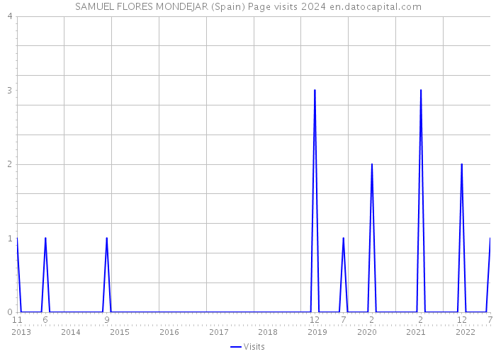 SAMUEL FLORES MONDEJAR (Spain) Page visits 2024 
