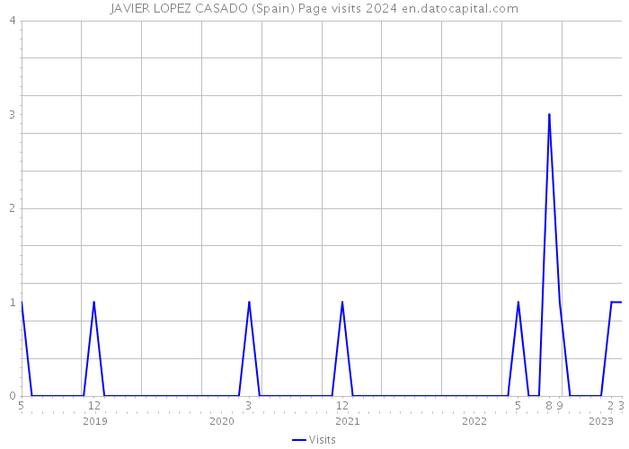 JAVIER LOPEZ CASADO (Spain) Page visits 2024 