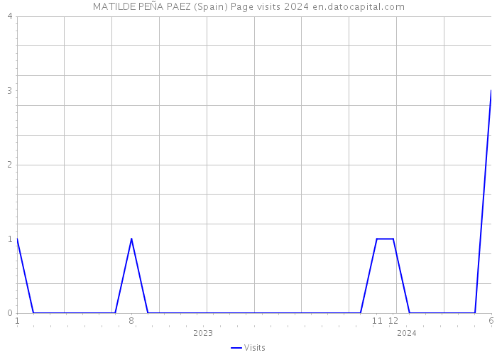 MATILDE PEÑA PAEZ (Spain) Page visits 2024 