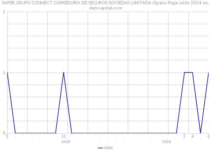 SAFER GRUPO CONNECT CORREDURIA DE SEGUROS SOCIEDAD LIMITADA (Spain) Page visits 2024 