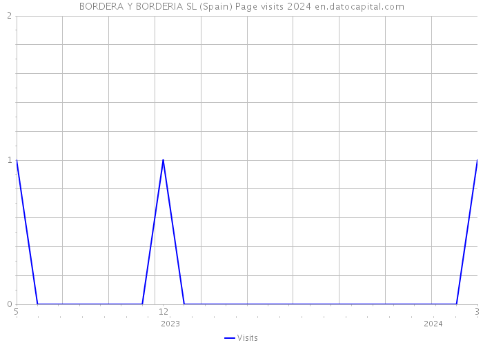 BORDERA Y BORDERIA SL (Spain) Page visits 2024 