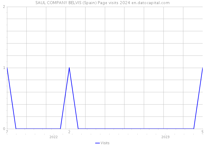 SAUL COMPANY BELVIS (Spain) Page visits 2024 