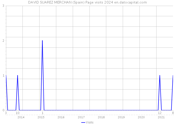DAVID SUAREZ MERCHAN (Spain) Page visits 2024 