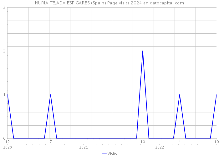 NURIA TEJADA ESPIGARES (Spain) Page visits 2024 