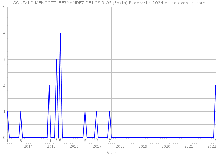 GONZALO MENGOTTI FERNANDEZ DE LOS RIOS (Spain) Page visits 2024 