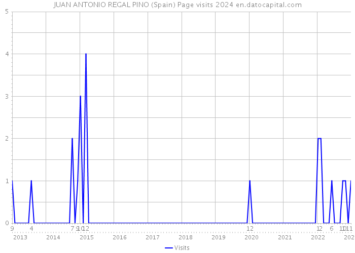 JUAN ANTONIO REGAL PINO (Spain) Page visits 2024 