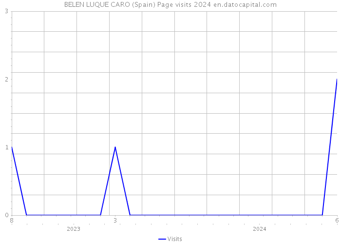 BELEN LUQUE CARO (Spain) Page visits 2024 