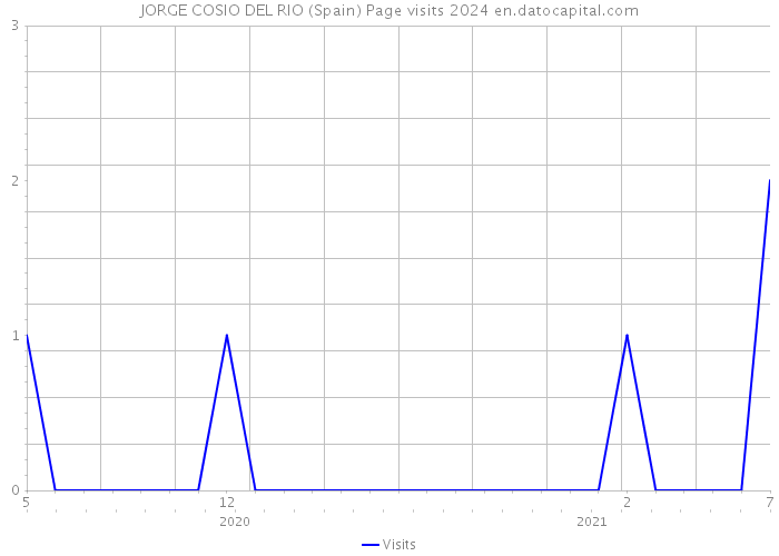 JORGE COSIO DEL RIO (Spain) Page visits 2024 