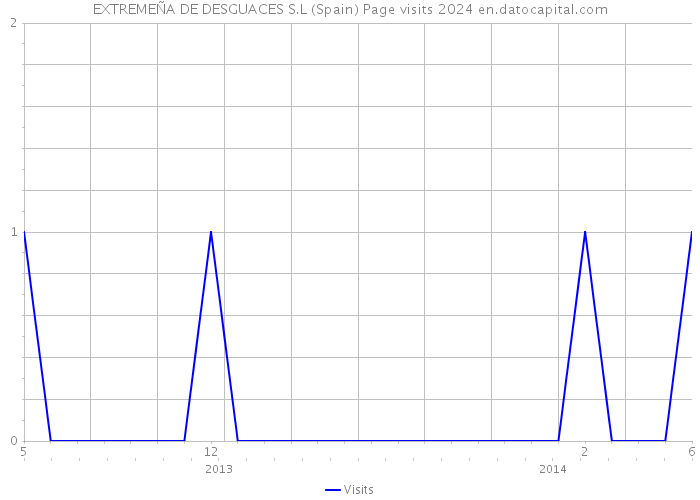 EXTREMEÑA DE DESGUACES S.L (Spain) Page visits 2024 