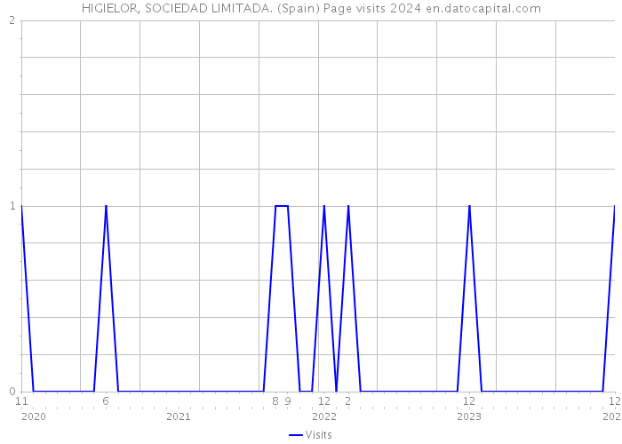 HIGIELOR, SOCIEDAD LIMITADA. (Spain) Page visits 2024 