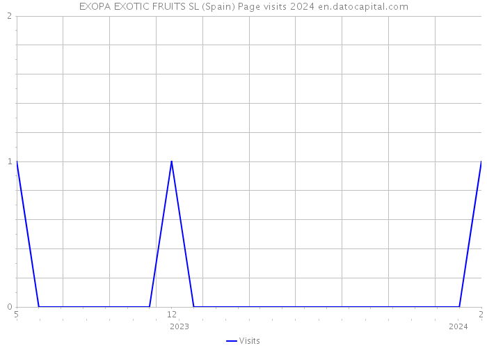 EXOPA EXOTIC FRUITS SL (Spain) Page visits 2024 