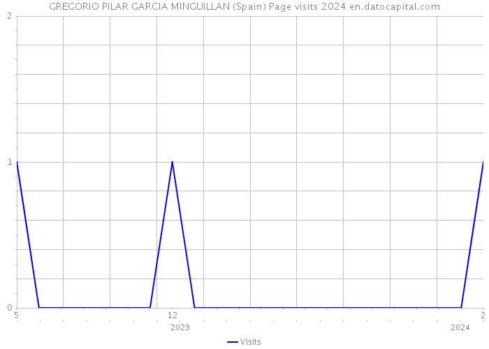 GREGORIO PILAR GARCIA MINGUILLAN (Spain) Page visits 2024 