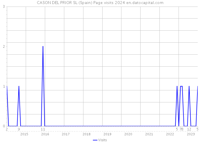 CASON DEL PRIOR SL (Spain) Page visits 2024 