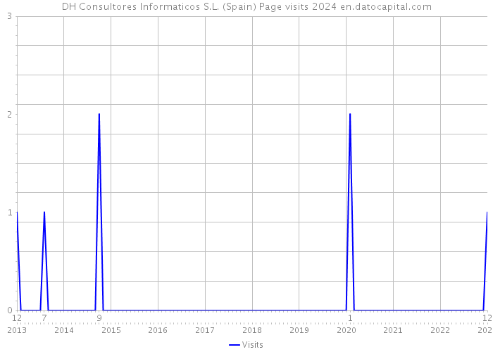 DH Consultores Informaticos S.L. (Spain) Page visits 2024 