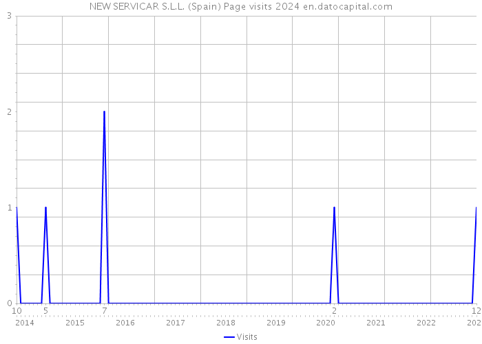 NEW SERVICAR S.L.L. (Spain) Page visits 2024 