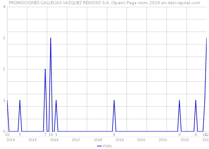 PROMOCIONES GALLEGAS VAZQUEZ REINOSO S.A. (Spain) Page visits 2024 