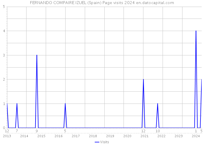 FERNANDO COMPAIRE IZUEL (Spain) Page visits 2024 