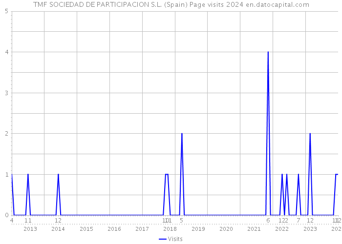 TMF SOCIEDAD DE PARTICIPACION S.L. (Spain) Page visits 2024 