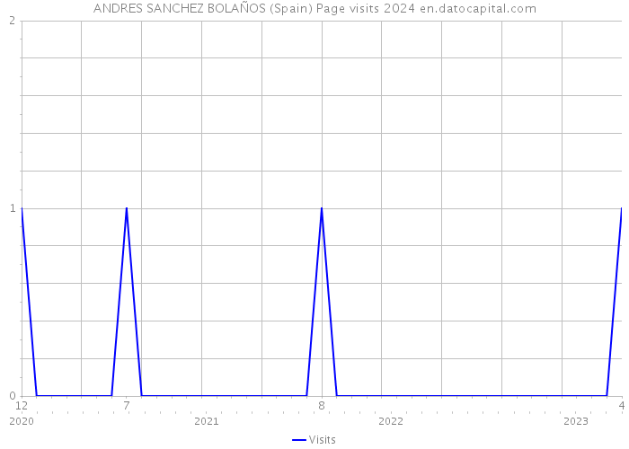 ANDRES SANCHEZ BOLAÑOS (Spain) Page visits 2024 