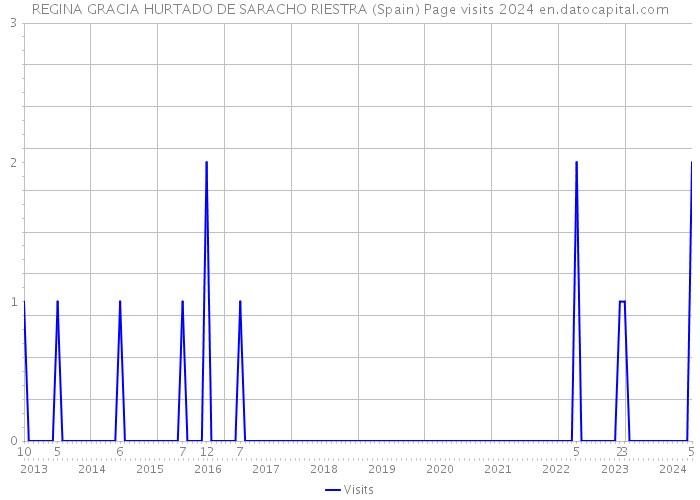 REGINA GRACIA HURTADO DE SARACHO RIESTRA (Spain) Page visits 2024 