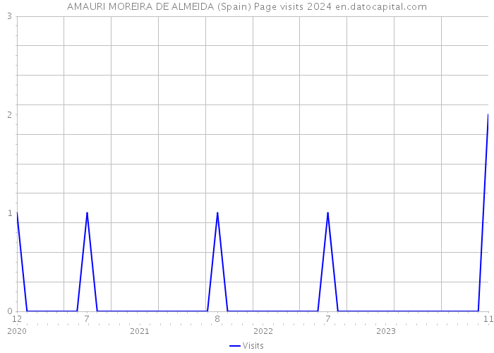 AMAURI MOREIRA DE ALMEIDA (Spain) Page visits 2024 