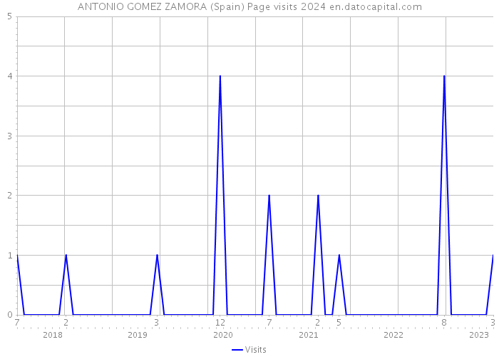 ANTONIO GOMEZ ZAMORA (Spain) Page visits 2024 