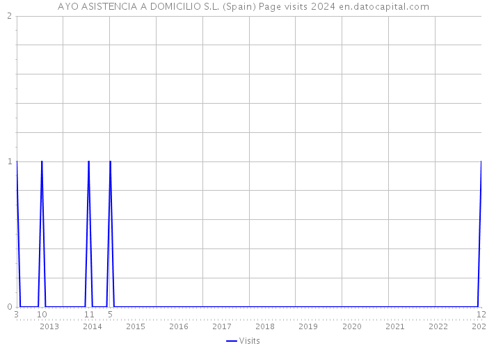 AYO ASISTENCIA A DOMICILIO S.L. (Spain) Page visits 2024 