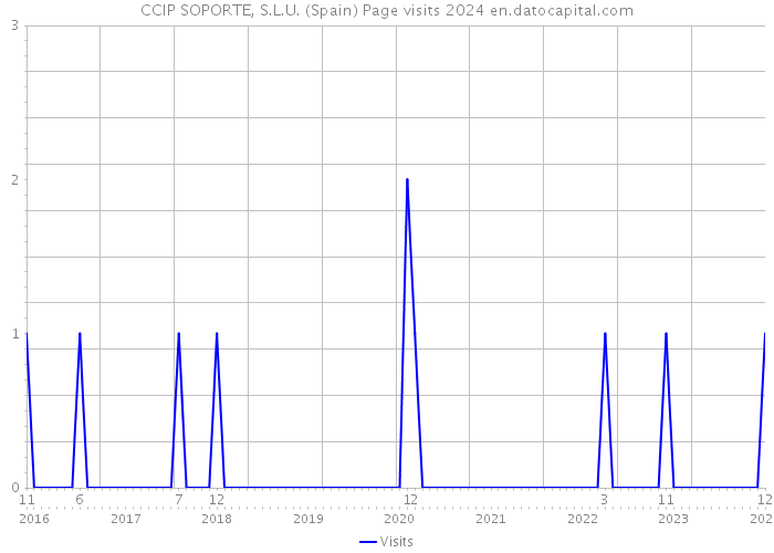 CCIP SOPORTE, S.L.U. (Spain) Page visits 2024 