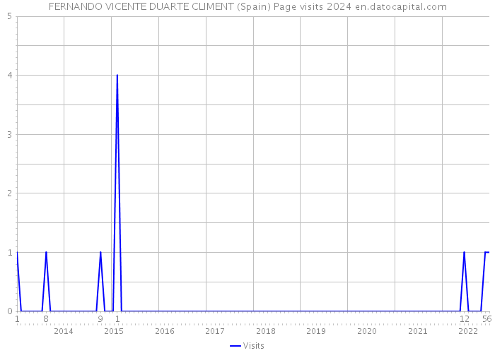 FERNANDO VICENTE DUARTE CLIMENT (Spain) Page visits 2024 