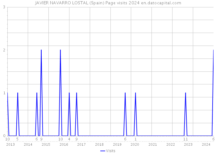 JAVIER NAVARRO LOSTAL (Spain) Page visits 2024 