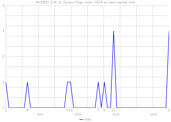 MUNDO GOK SL (Spain) Page visits 2024 