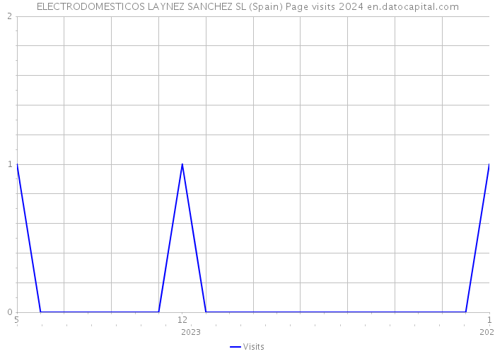 ELECTRODOMESTICOS LAYNEZ SANCHEZ SL (Spain) Page visits 2024 