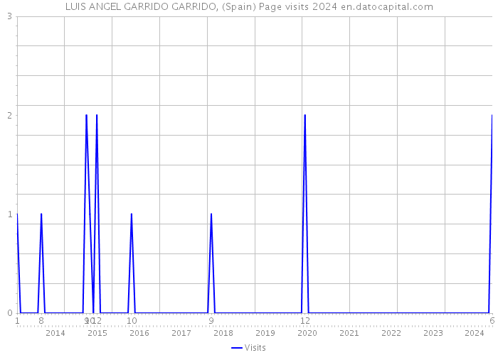 LUIS ANGEL GARRIDO GARRIDO, (Spain) Page visits 2024 