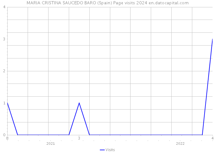 MARIA CRISTINA SAUCEDO BARO (Spain) Page visits 2024 