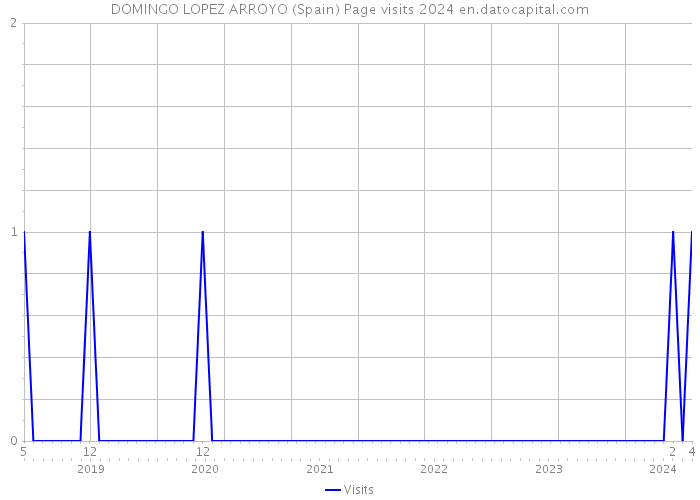 DOMINGO LOPEZ ARROYO (Spain) Page visits 2024 