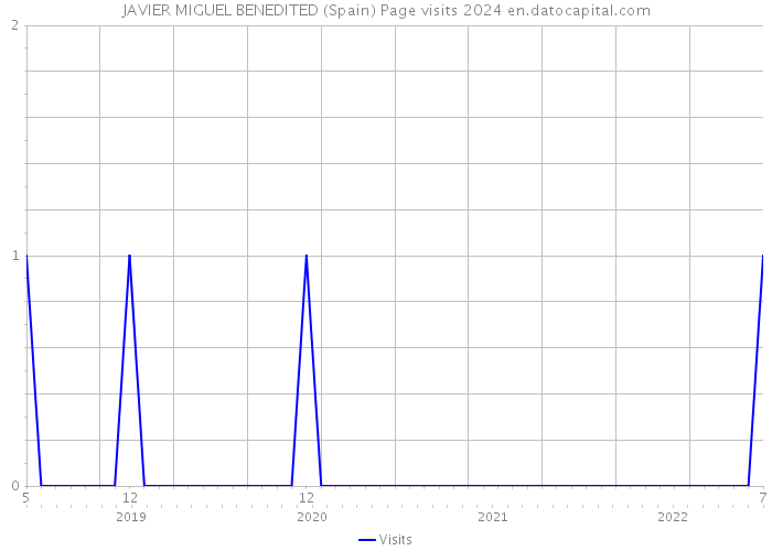 JAVIER MIGUEL BENEDITED (Spain) Page visits 2024 